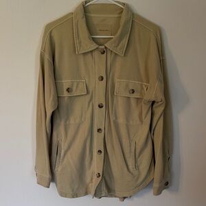 Thread & Supply women’s Beige Shirt Jacket - see details size medium